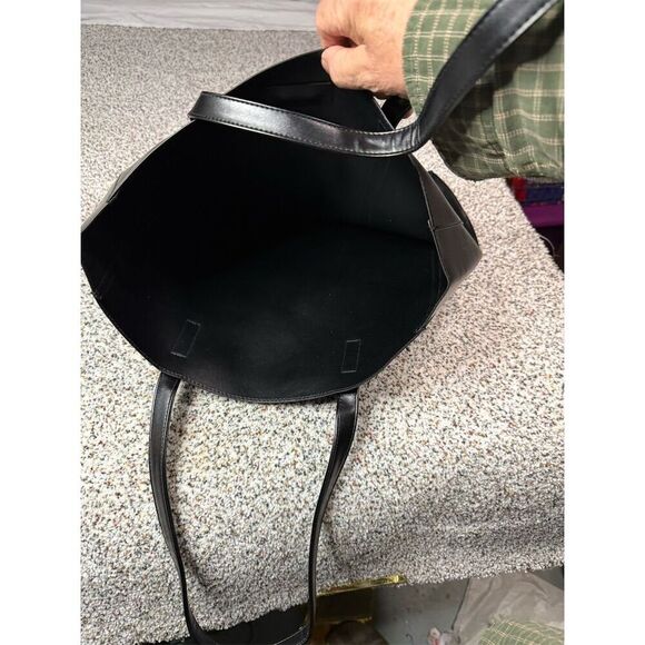 Carolina Herrera Good Girl Black Tote Bag w/ Gold Logo Women's Large​ - Picture 8 of 8